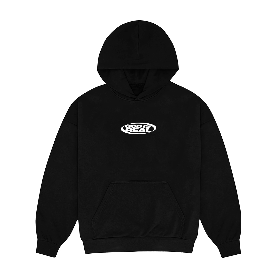 GOD IS REAL HOODIE (BLACK)