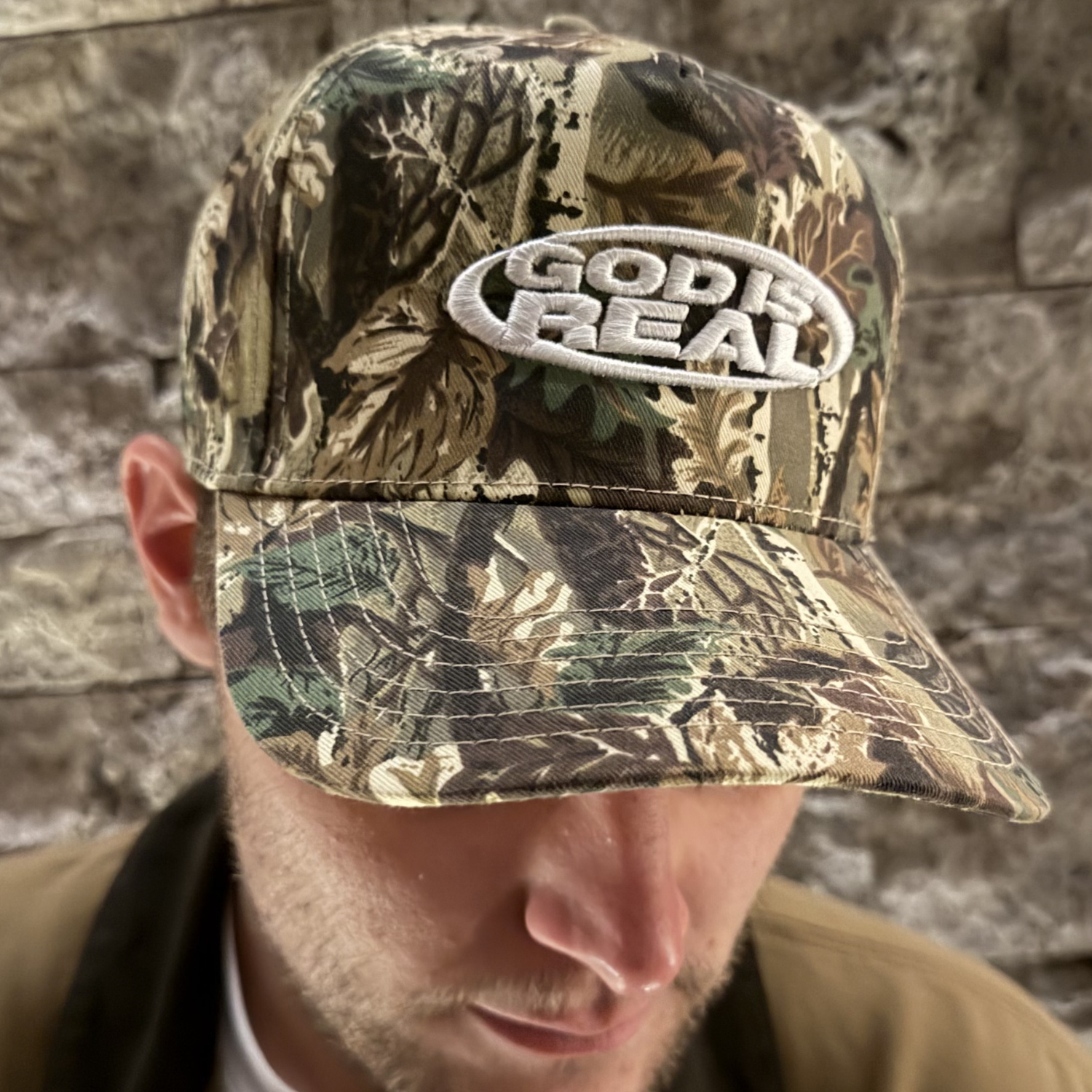 God Is Real Camo Hat