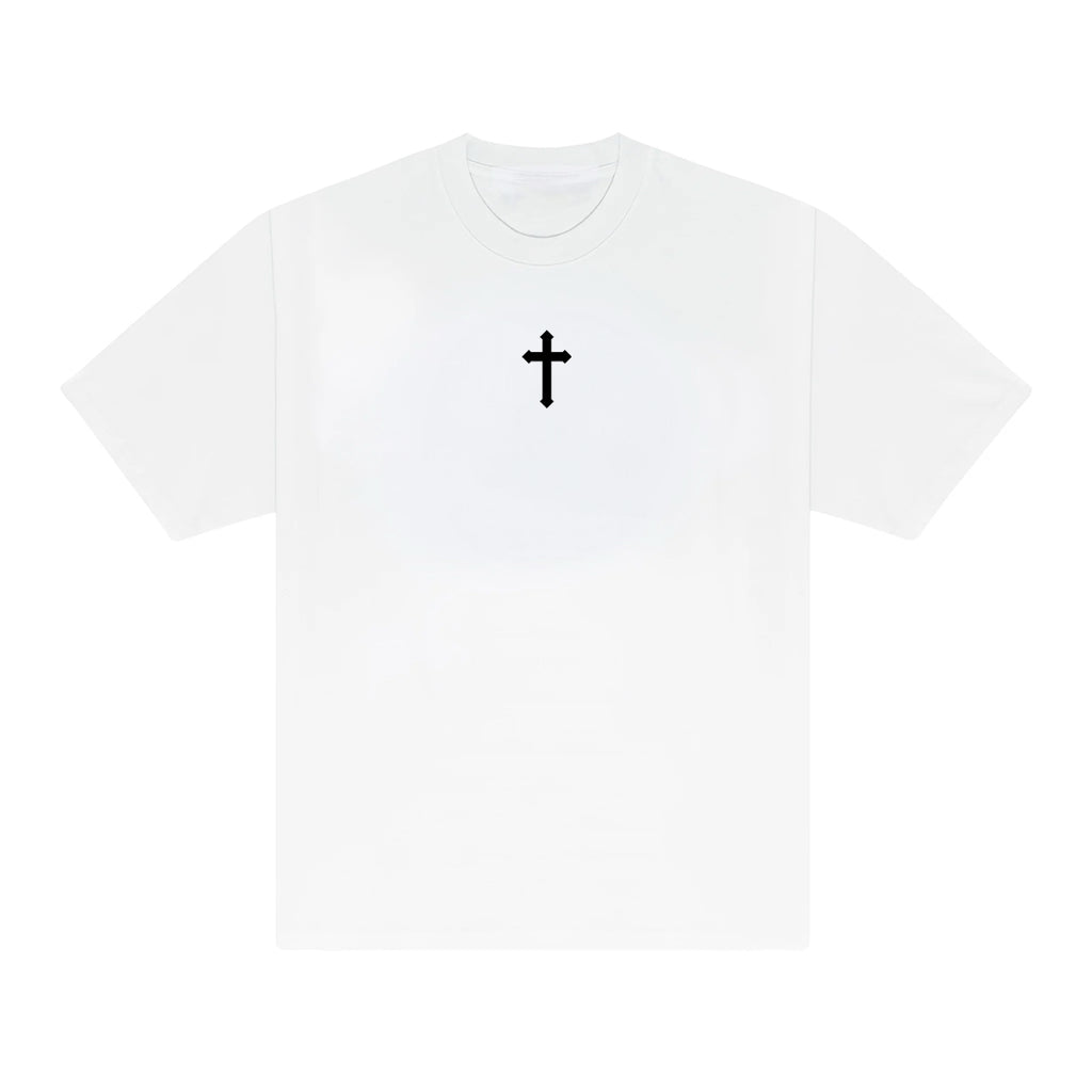 Cross Embroidery Tee (White)