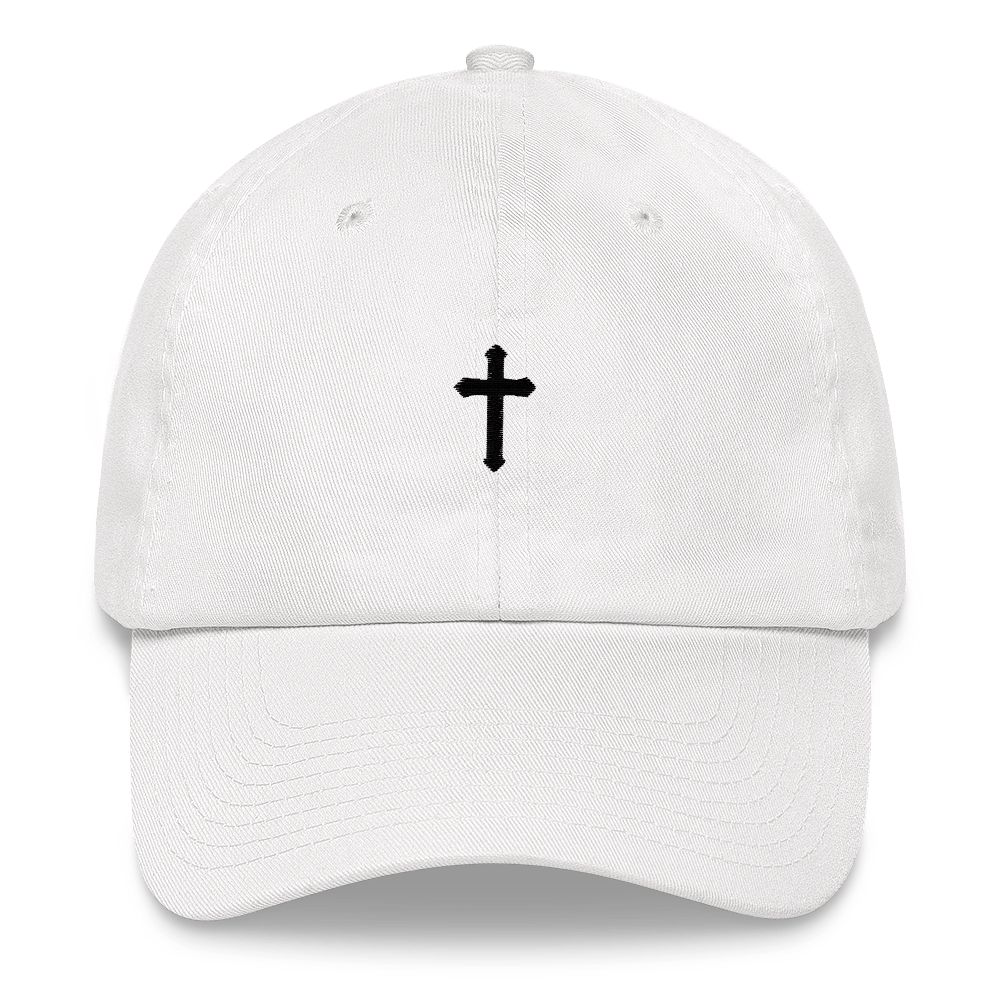 Cross Dad hat white